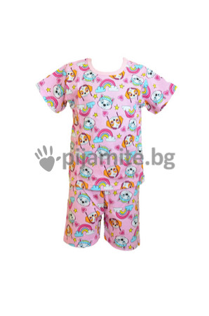 Детски пижами Пижами с къс ръкав Детска пижама - трико - къс ръкав Пес Патрул (3-8г.) 120